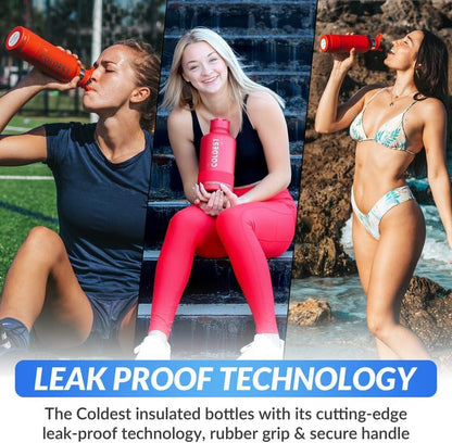 Coldest Insulated Water Bottle with Straw Lid 