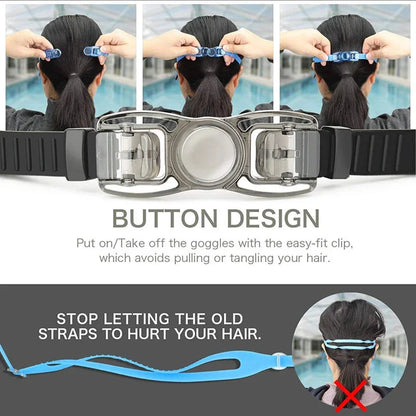 Swimming Goggles - Anti-Fog UV Protection, Waterproof, Adjustable Silicone