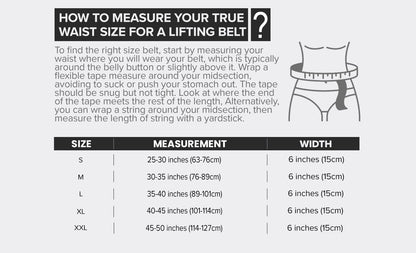 Weightlifting Belt for Men and Women - 6 Inch Auto-Lock & Back Support
