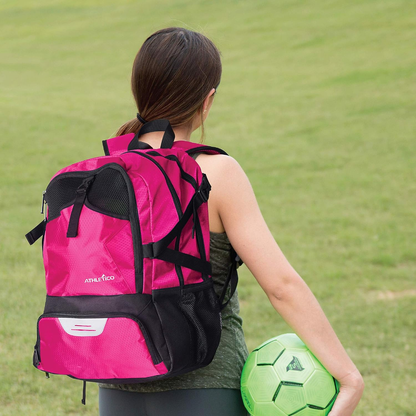 Backpack for Soccer, Basketball & Football - Includes Separate Cleat and Ball Holder