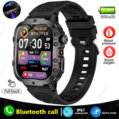 Smartwatch - Flashlight, Bluetooth, & Fitness - Waterproof for Android & IOS 